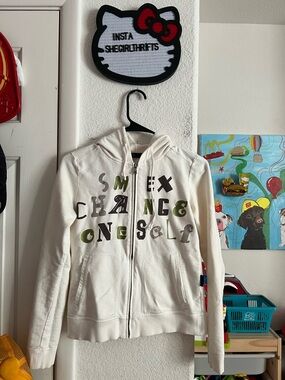 Y2K smex graphic zip up